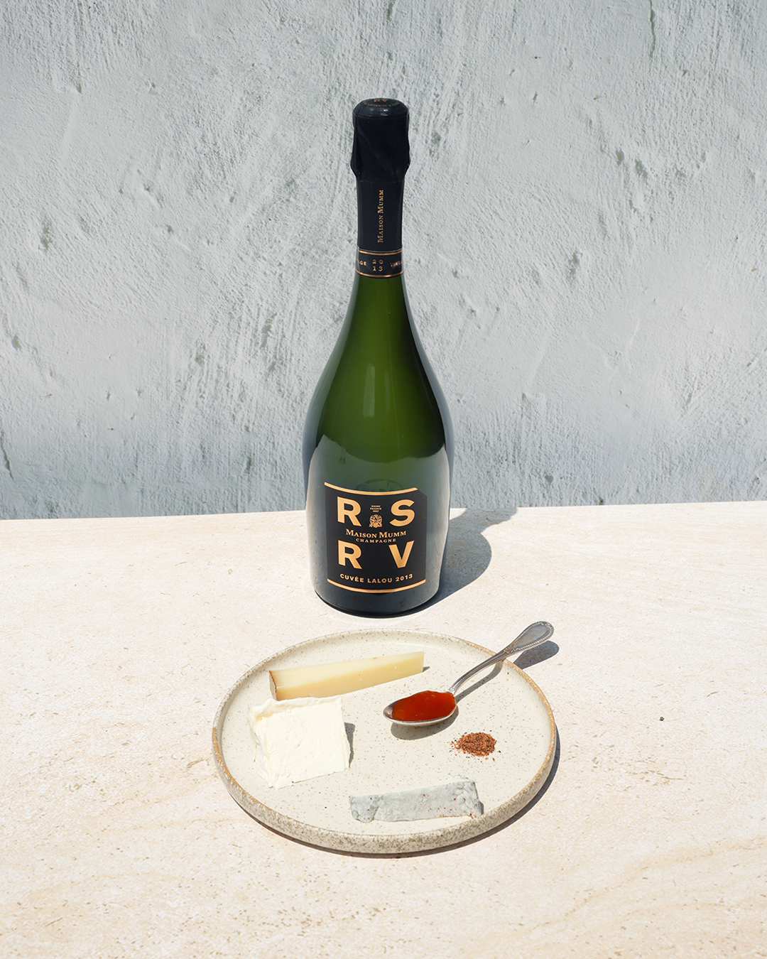 Aged cheese plate with pear chutney & timut pepper