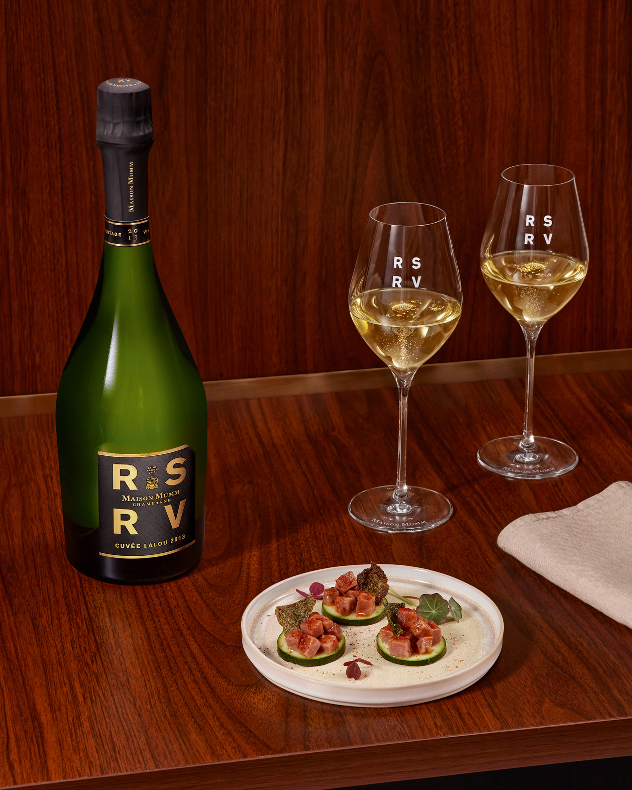 Lalou 2013 pairing RSRV champagne